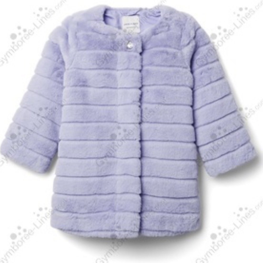 Janie And Jack Channeled Faux Fur Coat
